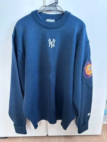 90s STARTER 양키스 50주년 스웨터 네이비