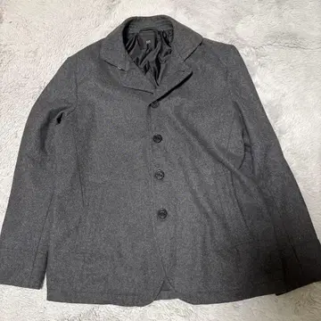 23구 빅 사이즈 48 울 자켓 숏 기장 그레이 코트