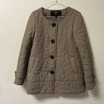 CLATHAS 퀼팅 자켓 베이지