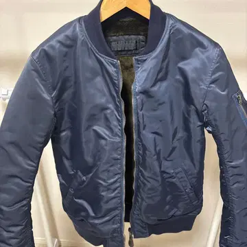 네이비 MA-1 플라이트 자켓 리버서블