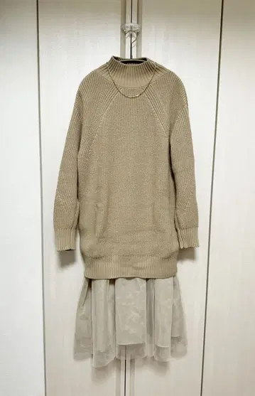 green label relaxing 니트 원피스 베이지