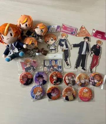 프로세카 시노노메 아키토 굿즈 세트 봉제 인형 캔뱃지 아크릴 스탠드