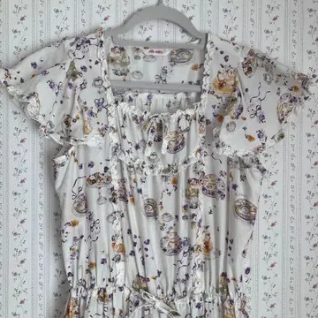 핑크하우스 플라워 젤리 미디 원피스 시로