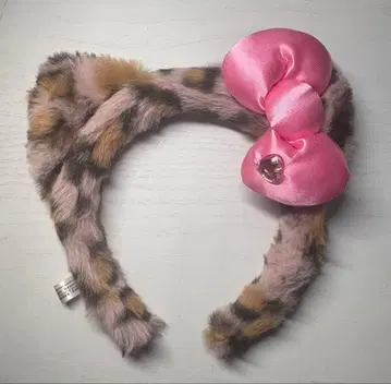 키티 레오파드 무늬 머리띠 USJ