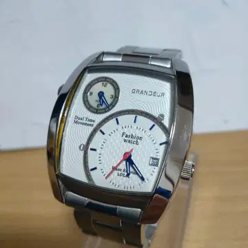그랜드 듀얼 남성용 쿼츠 시계 배터리 포함 작동품 더블 워치