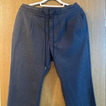 유나이티드 애로우즈 남성용 다크 그레이 체크 슬랙스 사이즈 X L