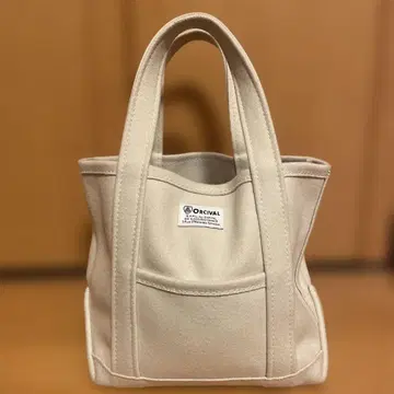 ORCIVAL 크림색 미니 토트백