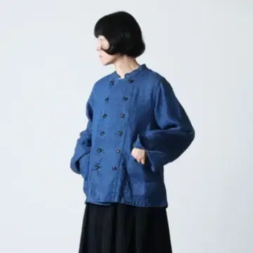 이치 앤티크스 린넨 데님 파티시에 자켓