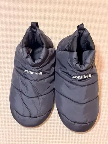 몽벨 엑셀로프트 캠핑 신발 L 사이즈 블랙