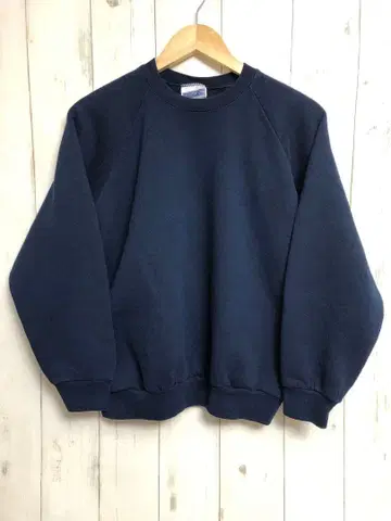 90s FRUIT OF THE LOOM 무지 맨투맨 L 네이비 11