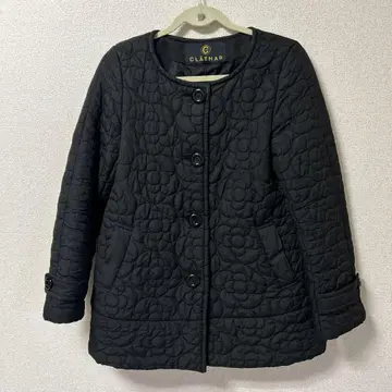 CLATHAS 블랙 퀼팅 자켓