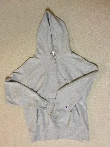 Champion 리버스 위브 후드티 XL 그레이