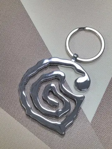 Carhartt WIP G 스파이럴 키링 실버