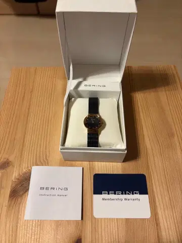BERING 손목시계 골드/네이비