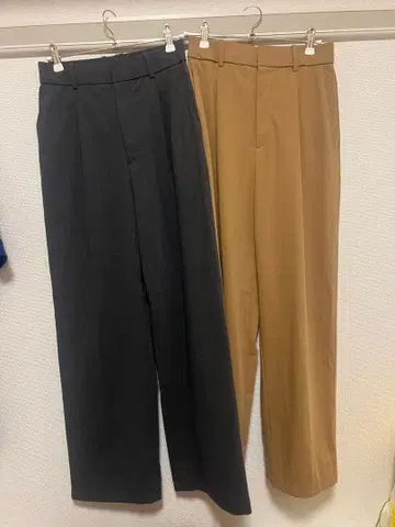 턱 와이드 와이드 팬츠 2세트