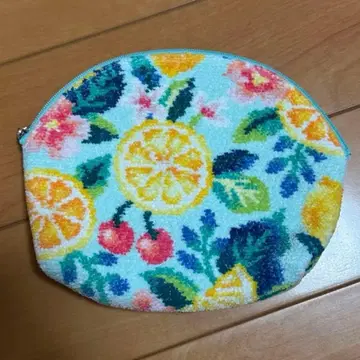 페일러 생큐 시트러스 파우치 후르츠 패턴 FEILER 페일 블루