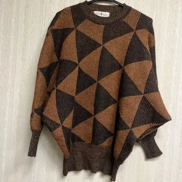 HIROKO KOSINO 다이아몬드 패턴 니트 스웨터