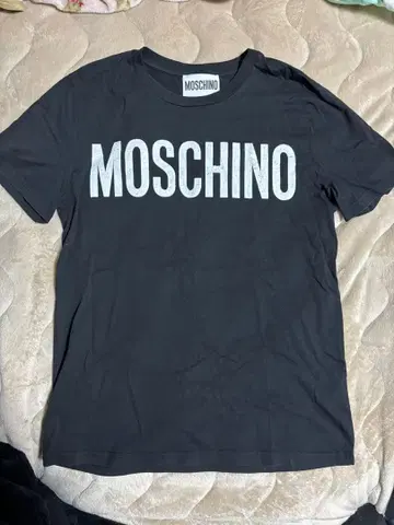 MOSCHINO COUTURE 블랙 T셔츠