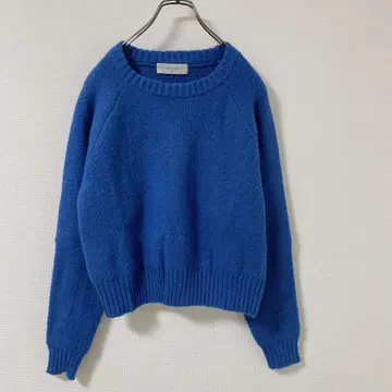 어반 리서치 Lab. 래글런 크루넥 니트 블루 FREE