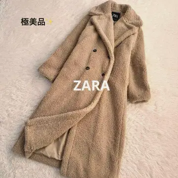 컨디션 최상 완판템 ZARA 테디베어 코트 엑스트라 롱 베이지 더블