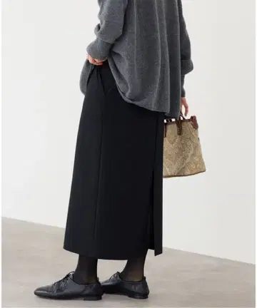 새상품급 IENA / 이에나 스트레치 분또 타이트 스커트 34 블랙