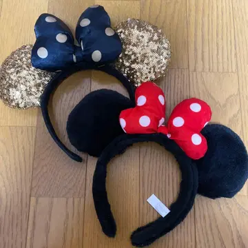 미니 마우스 머리띠 2개 세트