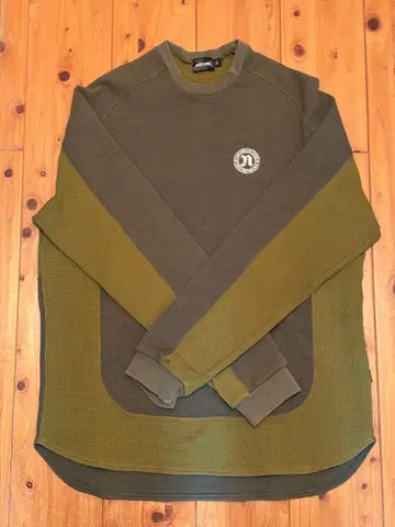 NITRAW 써멀 와플 롱 T