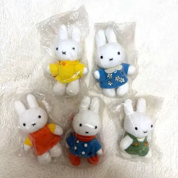 [레어] 레트로 미피 미니 봉제 인형 5체 세트