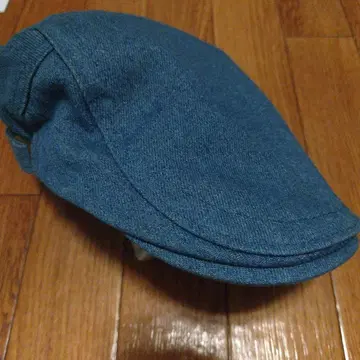 데님 헌팅캡 조정 가능 작은 얼룩 한 곳