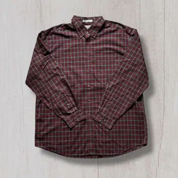 00s XL L.L.Bean 체크 셔츠 코튼