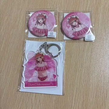 벚꽃 키링 배지 세트