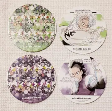 귀멸의 칼날 ufotablecafe 대사백경 코스터 실미&겐야