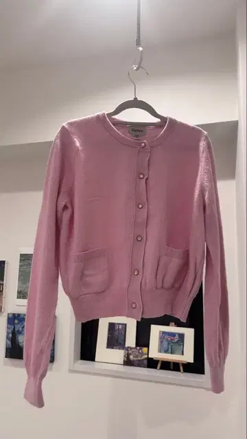 sienne 시엔느 헵번 울 가디건 핑크