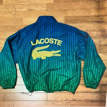 새상품급 LACOSTE 라코스테 백 프린트 모노그램 자켓 사이즈 L