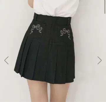 버블스 bubbles 플리츠 데님 치마바지