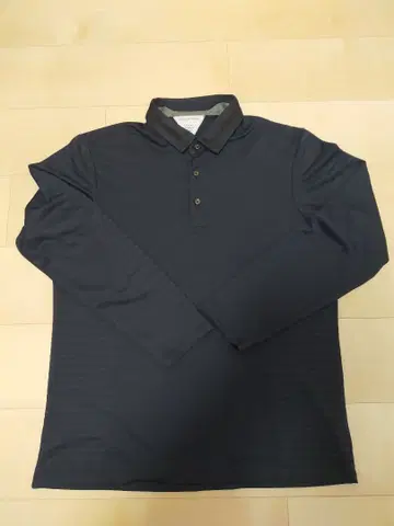 TaylorMade 네이비 긴팔 피케 셔츠