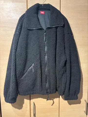order 블랙 플리스 자켓 L 사이즈