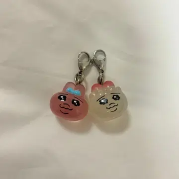 오반추 토끼 메지루시 참 2개 세트