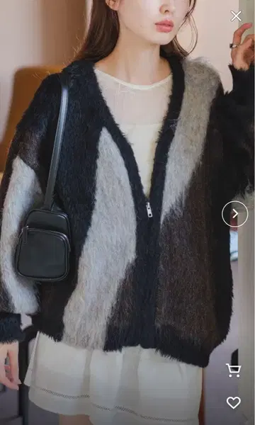 [Kastane] 앞뒤 2WAY 인터샤 니트 지퍼 블루종 가디건