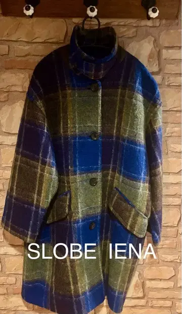 SLOBE IENA 체크 무늬 코트