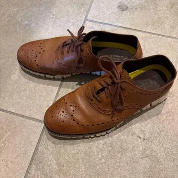 콜한 제로그랜드 사이즈 8 브라운 브로그 비즈니스 슈즈