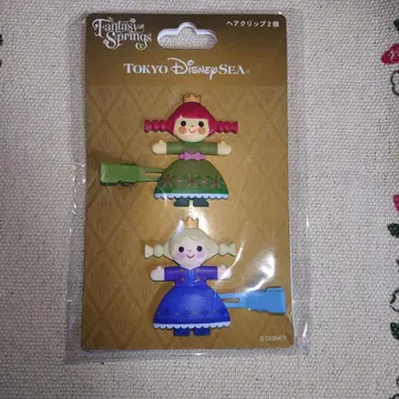 디즈니 판타지 스프링스 헤어 클립 안나 엘사