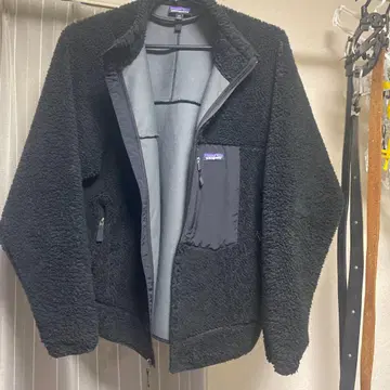patagonia 레트로X 블랙 보아 자켓 남성용 XXL