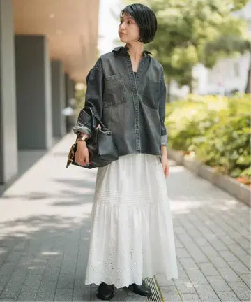 선착순! 이번 시즌 인기 스픽 앤 스팬 자수 레이스 스커트