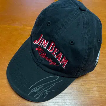 나스카 레이싱 캡 짐빔 로비 고든 #7 사인입