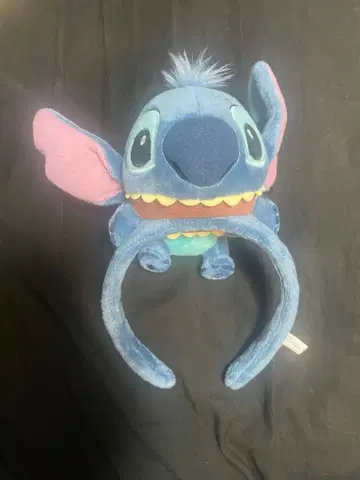 스티치 봉제 인형 헤어밴드 머리띠 디즈니