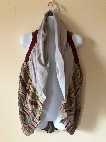 새상품 사토 섬유 엠앤쿄코 니트 베스트 지레 변형