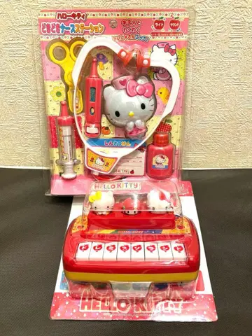 초레어!레어!HELLO KITTY 완구 피아노&간호사 세트