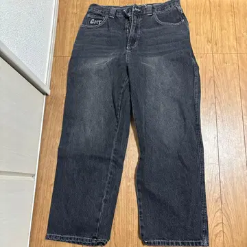 GTH 고오피 자수 와이드 레그 데님 팬츠