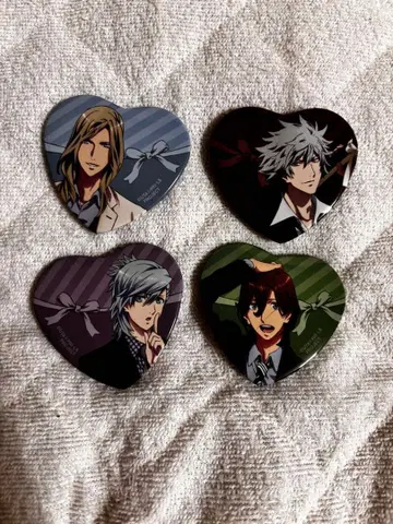 캐릭터 캔뱃지 4개 세트